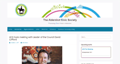 Desktop Screenshot of aldershotcivicsociety.org.uk