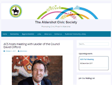 Tablet Screenshot of aldershotcivicsociety.org.uk